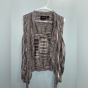 Miss Me Size L Shawl/Vest 100% cotton in good condition